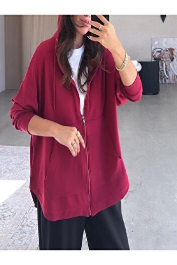 Özgürbutik Mobal Fabric Oversize Hooded Sweat