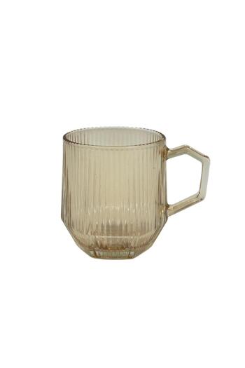 MOSTAFA Set of 2 clear glass cups, suitable for hot and cold drinks, 270 ml