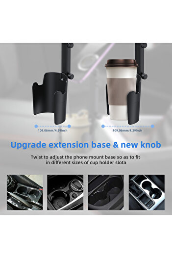 Tiknal Magnetic Car Phone Holder with Adjustable 360° Arm