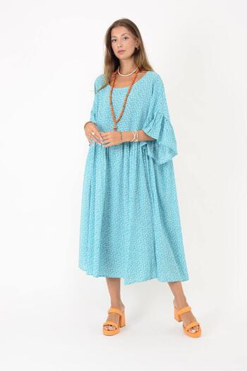 Park Moda ΦΟΡΕΜΑ BOHO AN136 ΜΕ ΣΧΕΔΙΟ ΛΟΥΛΟΥΔΙΑ ΚΑΙ ΡΟΜΠΑΛΙ ΜΕ ΦΟΡΕΜΑΤΑ