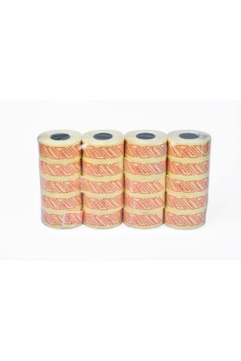 Printec Pricing Machine Roll Italian Double Line, Red Pack (20 Rolls)