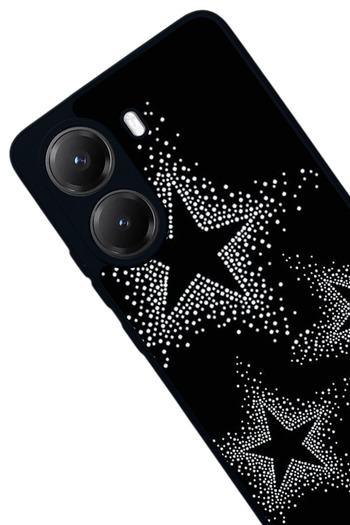 Aksel Kılıf Xiaomi Poco X7 Pro Compatible Printed, Matte Black, Soft Silicone, Protective, Shock-Absorbing Cover, Case