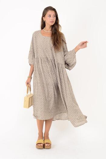 Park Moda ΦΟΡΕΜΑ BOHO AN136 ΜΕ ΣΧΕΔΙΟ ΛΟΥΛΟΥΔΙΑ ΚΑΙ ΡΟΜΠΑΛΙ ΜΕ ΦΟΡΕΜΑΤΑ
