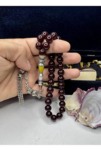 İskenderun Tesbihcilik Handcrafted Nakkaş İmame Ottoman Metaphor Squeeze Amber Prayer Beads