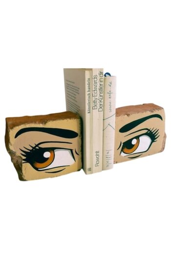 OEM Bookend – Functional Art from Painted Brick