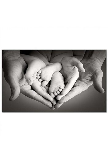 Generic Canvas Wall Art - Family Welcoming New Baby - 1528