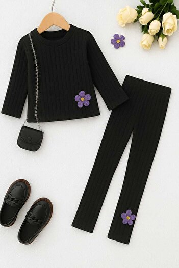 renkli diyar Girls' Seasonal Bottom-Up Top Set Clothing Kindergarten Primary School