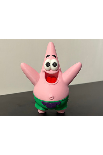HasFar Tech Patrick Star Decorative Starfish Figurine – Colorful Tabletop Ornament