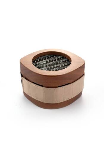 Alrsheed for oud & perfumes Beige wood and leather incense burner