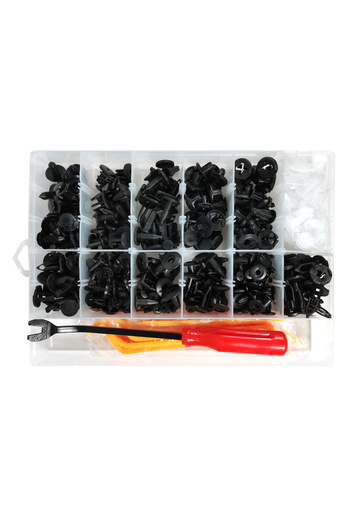 Generic HE184 Universal Car Push-Type Retainer Clips Set 680PCS with Trim Removal Tools and Storage Case