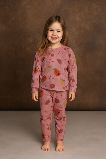 SOFYELLA Girl's Patterned Double Pajamas