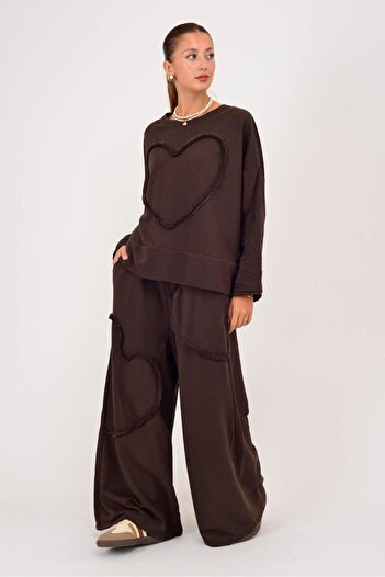 Park Moda 6474 Love Heart Embosed Pants