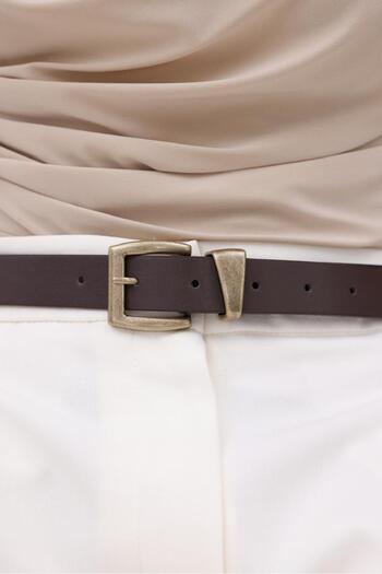 Mynoa Brown/Antique Buckle Women's Belt, Jacket Belt, Trouser Belt, Shirt Belt.