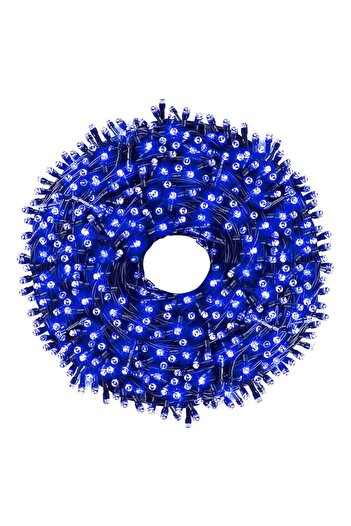 OEM Instalație luminoasă liniară de Crăciun, interior/exterior, rolă 30 m, 8 moduri de iluminare, albastru, negru