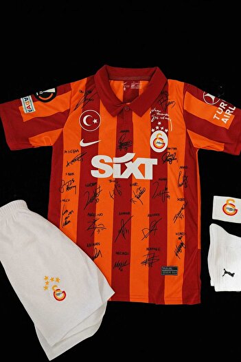 Forma İSİMSİZ-G.alatâ-sarây./ 100.Yıl İmzalı Yeni Sezon Çocuk Forması 4'lü Set