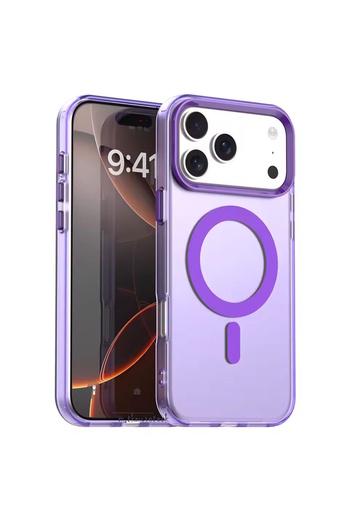 m.tk moveteck iPhone 17 Pro Max Case with Camera Protrusion Matte Magsafe Compatible Colored Edges Hard Cover