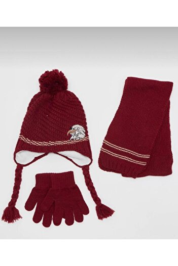 Wearflawless Weatrflawless 3-6 Years Old Boys' Scarf, Beanie, Gloves 3-Piece Set
