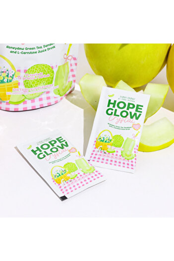 Luna Aura Hope Glow Crystal - Honeydew Green Tea, Dandelion and L-Carnitine Juice Drink