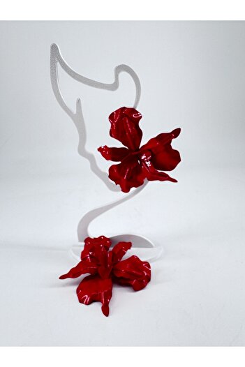 ZuTrenD Women's Red Flower Large Size Jewelry Unpredictable Style Trend Style Earrings