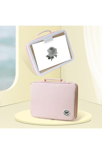 OEM Bag for artistic drawing accessories and board with clips for boards, 35x26x45cm, gray