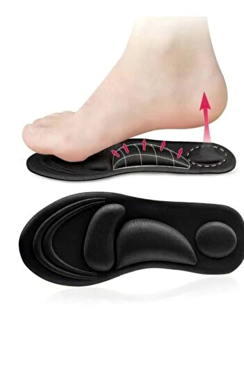 VEYA Inner lining padding designed for flat feet and to protect the foot from pain. Black color.