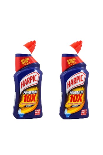The comprehensive house Harpic Toilet Cleaner Power Plus X10 Lemon - 495ml 2 in 1