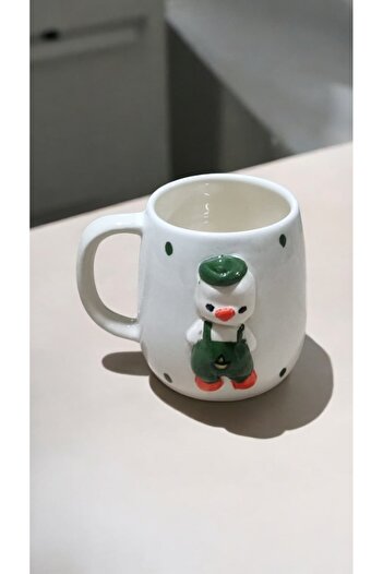 seda seramik Handmade Mug with Duck Figure 400 ml