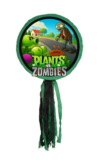 PinaStar Pinata Plants versus Zombies with stick and confetti, Pinastar.