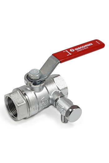 GIACOMINI R250SX008 ball valve, with drain, 2" internal thread, for heating/cooling installations