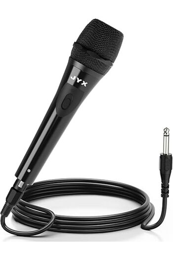 Generic Wired Microphone with 10Ft XLR Detachable Cord to 1/4” Audio Connector, Dynamic Handheld Mic with
