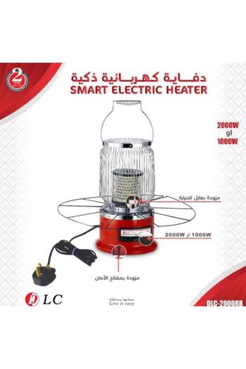 DLC Electric Heater - 2000 Watts - Red Color