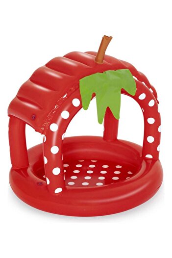 BESTWAY Very Berry Inflatable Baby Pool With UV Careful Sunshade Kiddie Play Pools 91x91x91cm