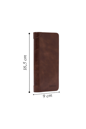 Derimod Men's Brown Leather Wallet 000A2D361218