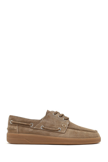 Derimod Women's Mink Lace-Up Suede Leather Casual Shoes 25Afd420610