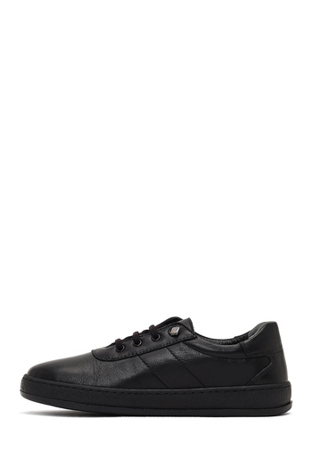 Derimod Women's Black Lace-Up Leather Comfort Shoes 25Afd501018