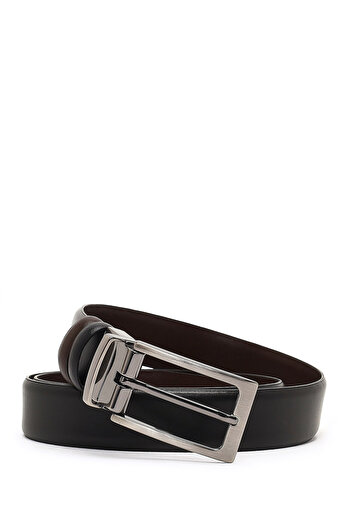 Derimod Men's Black Leather Belt 000A2D1306218