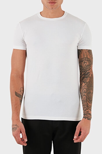 DSquared2 Tricou din bumbac slim fit cu gâtul rotund pentru bărbați TRIOC DCM380020 02