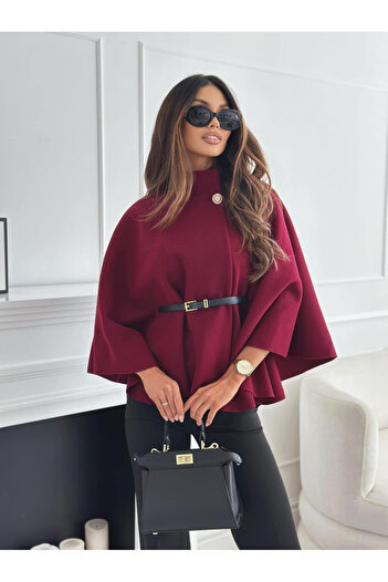 AndraRose Styles Elio Cape - Burgundy - C20366XS