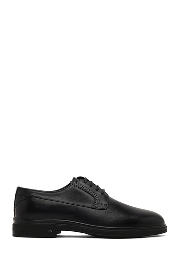 Derimod Men's Black Lace-Up Leather Casual Shoes 25Wfd621018