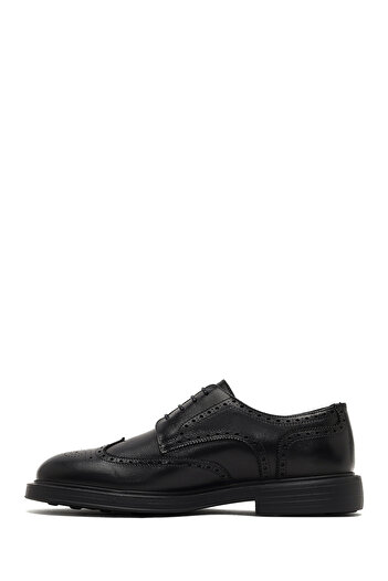 Derimod Men's Black Lace-Up Leather Classic Shoes 25Wfd621918