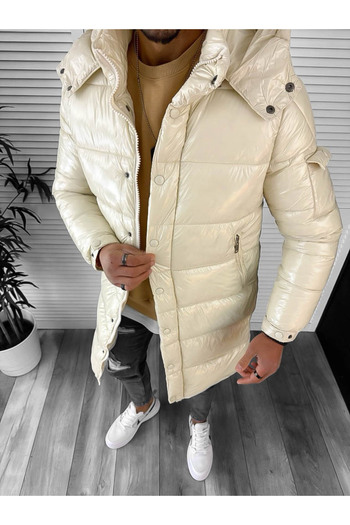 dehaine Men's winter jacket, long casual, 5132