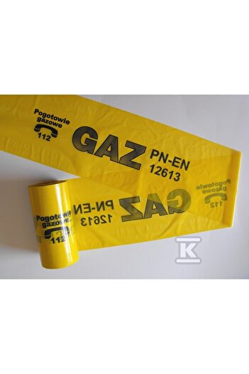 Other Yellow LDPE Warning Tape for Gas Lines, 200mm x 100m