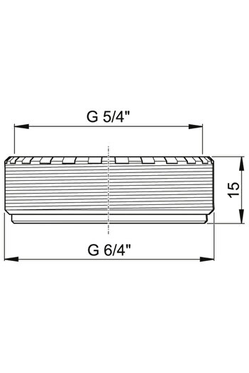 Other Reduction for siphon 6/4 GZ ""x 5/4"" GW