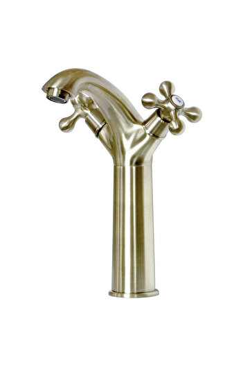 Other Luxor tall free-standing washbasin tap, antique brass color