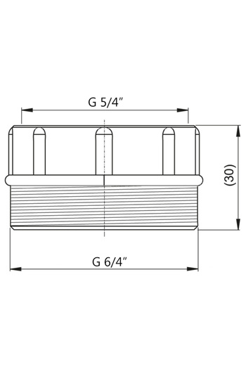 Other Reduction for siphon 6/4"" MZ x 5/4"" MW
