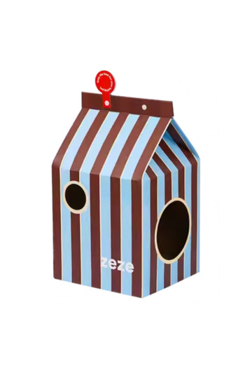 Golden cat Milk Box Shape Cat Scratch Board Carton Cat House