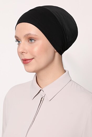 Levidor Black Climafit Seamless Bonnet
