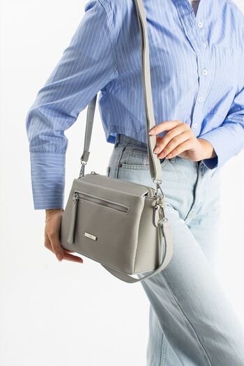 H&D COLLECTİON 7 Compartments, 2 Straps, Shoulder and Crossbody Bag, Lined, Suitable for Daily Use