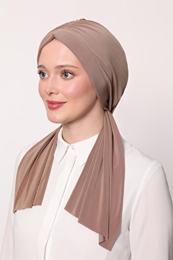 Levidor Caramel Butterfly Pattern Ready Shawl