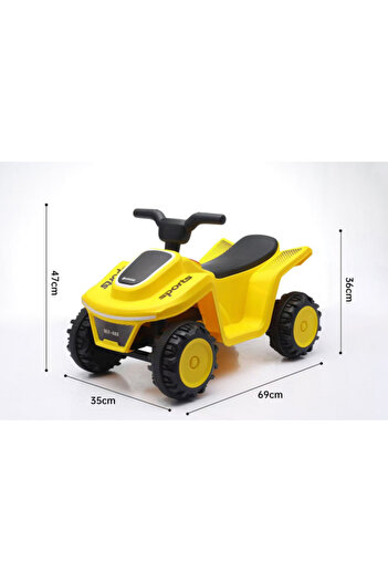 CAR Electric Educational 6V with 380 Motor, Music, Bluetooth & Lights 29-688N-YELLOW